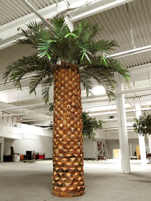 Künstliche Palme (Stamm aus Natursegmenten) Restposten